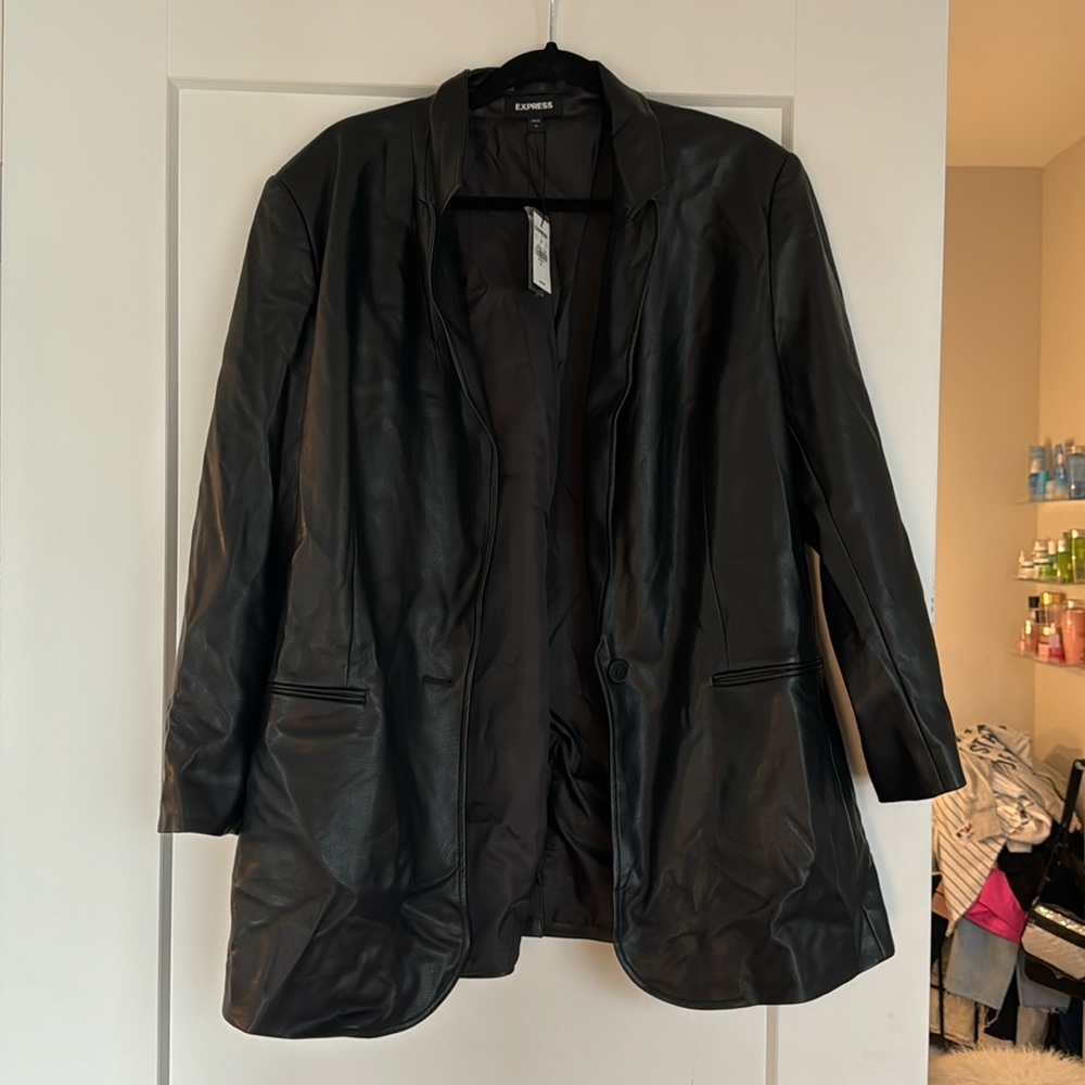 NWT express leather jacket/blazer